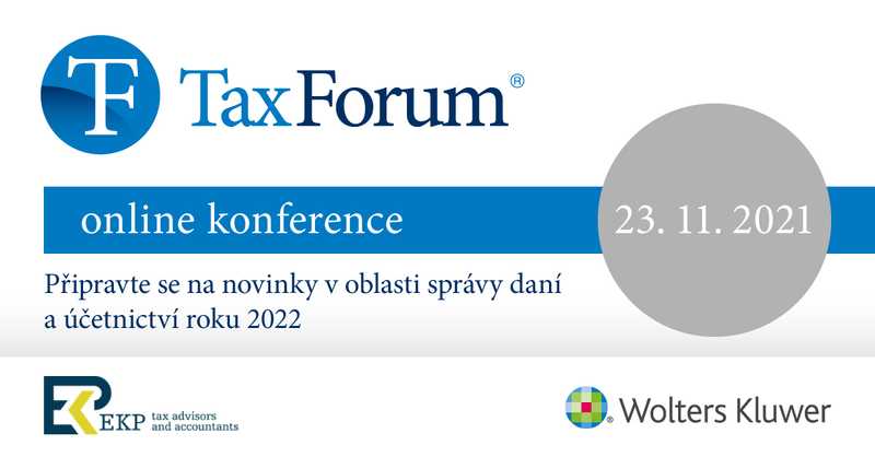 Online konference Tax Forum 2022